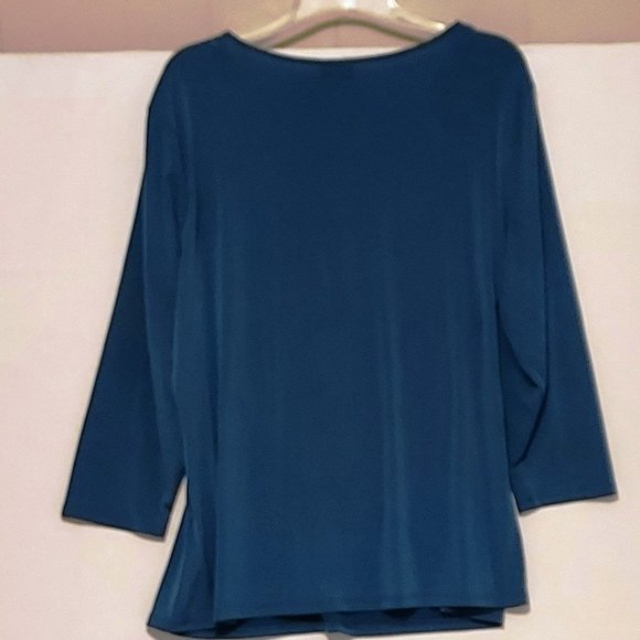 WOMANS JACKYN SMITH HUNTER GREEN BLOUSE  XXL  PERFECT CONDITION - Picture 2 of 6